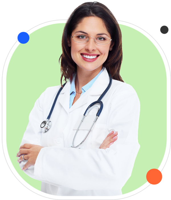 Female doctor ready to perform clinical laboratory tests in Florida USA